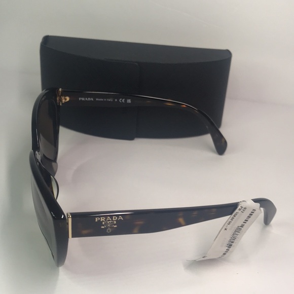 New Authentic PRADA  Acetate Sunglasses SPR 16X Tortoise - Picture 6 of 13